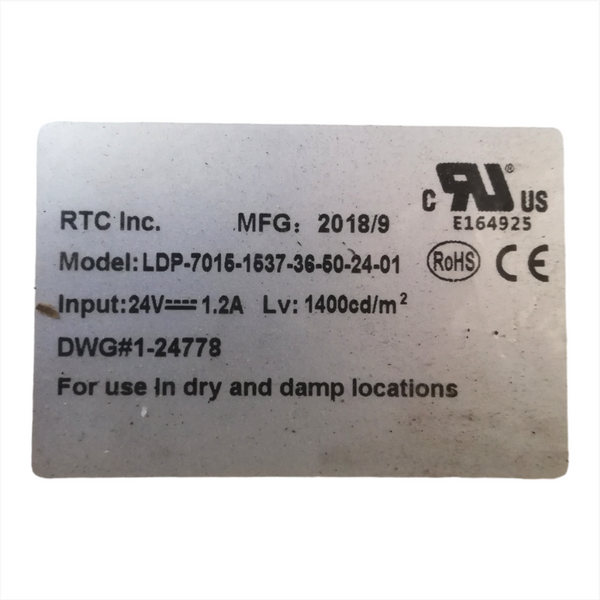 Panel Led 180 x 40 cm con soporte