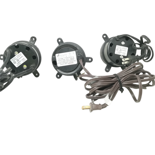 Juego de 3 Portalampara de Gabinete para foco halógeno