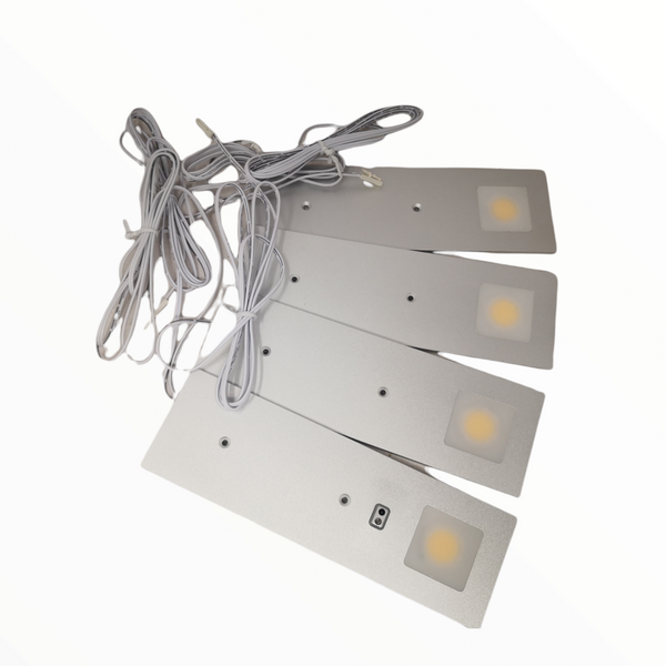 Set 4 luces lampara led sensor movimiento 12V 3W Azero