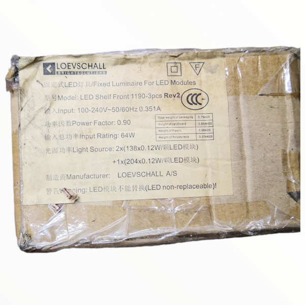 Lámpara luces led para rack metálico exhibición 3 pz