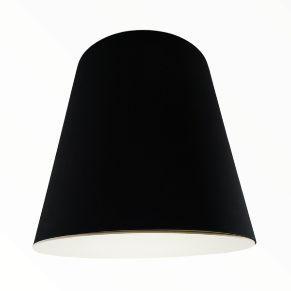 Lámpara colgante luz LED decorativa pantalla negra Europea