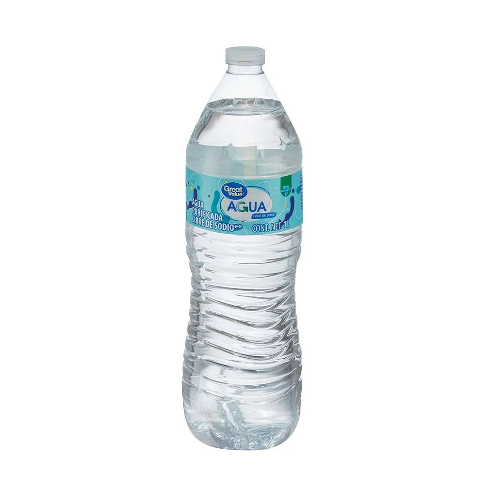 6 Botellas purificada de agua 1 litro