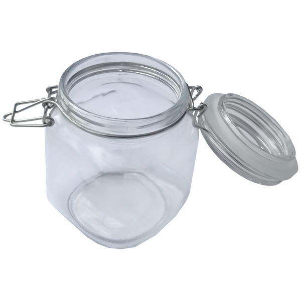Tarro Hermetico tapa Frasco Vidrio 500-1500ml pack Mayoreo