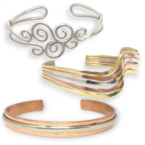Pulsera brazalete delgado unisex bronce laton czn moda 1pz