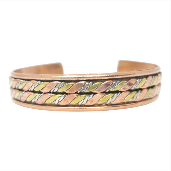 Pulsera brazalete delgado unisex bronce laton czn moda 1pz