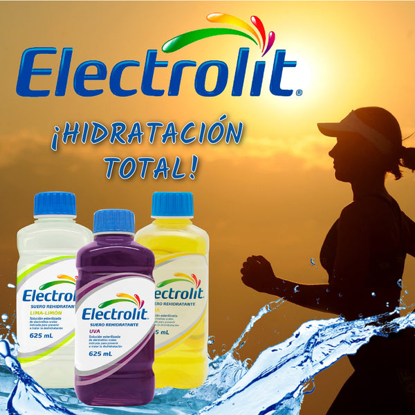 Electrolito sabor Lima-limon 6 botellas 1000ml