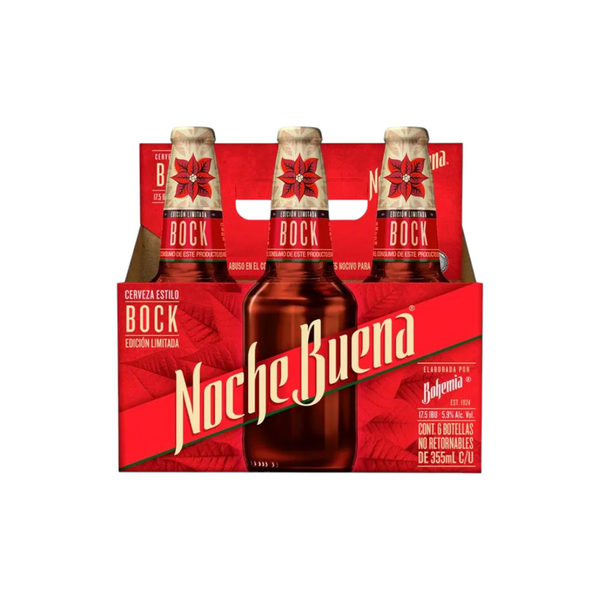 Pack 12 botellas cerveza noche buena 355ml