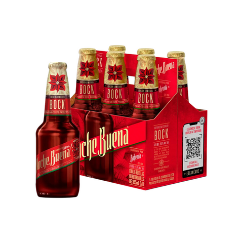 Pack 24 botellas cerveza noche buena 355ml