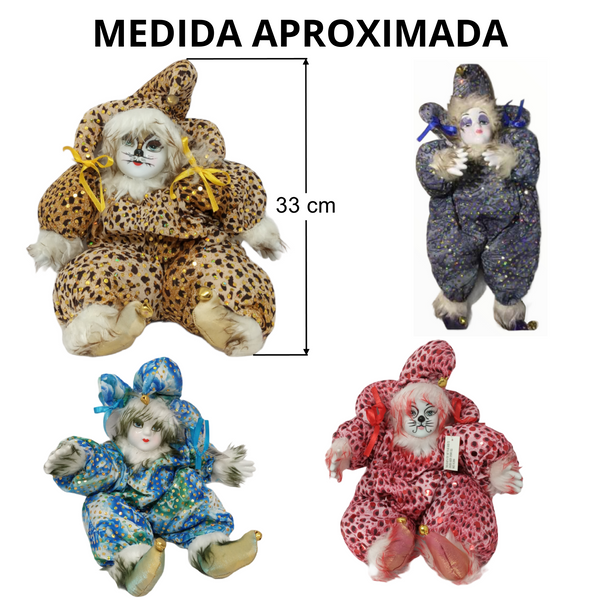 Muñeco Arlequin Decorativo 4 Modelos Diferentes
