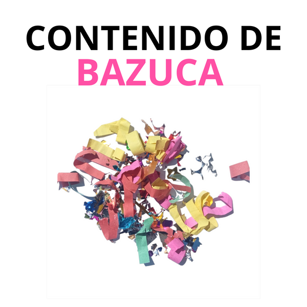 Bazuca lanzador Confeti Cañon party popper 60cm pack 5