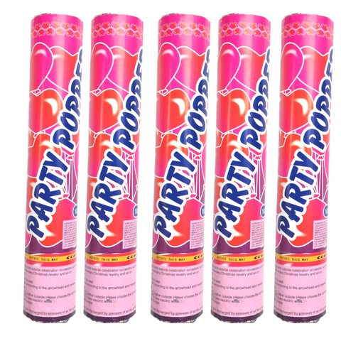 Bazuca lanzador Confeti Cañon party popper 40cm pack 5