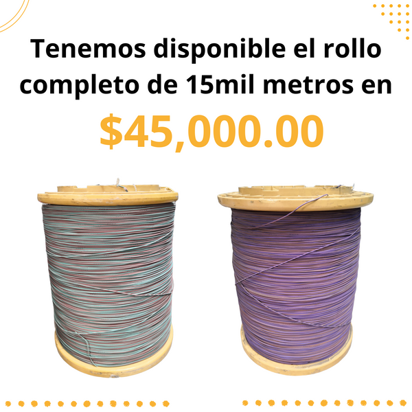 Carrete Cable Automotriz FLR7Y 0.35 T150 100m cobre