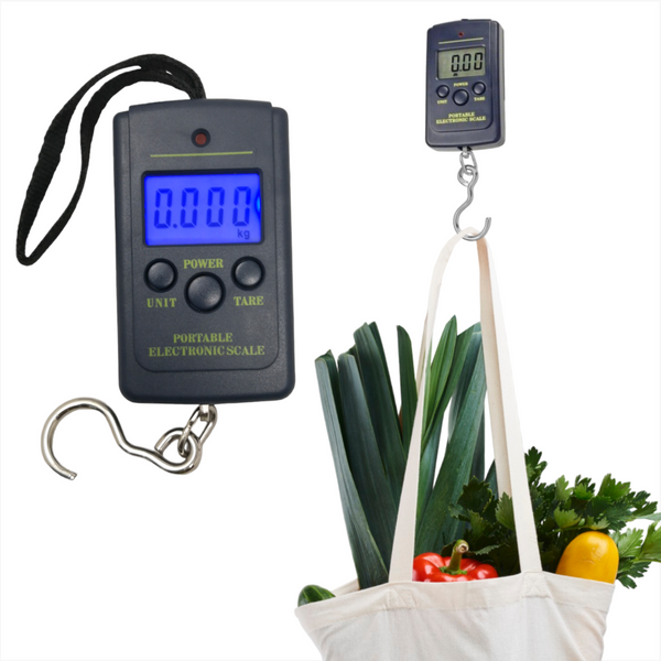 Bascula Digital Equipaje Portátil viaje Gancho 40kg/10g