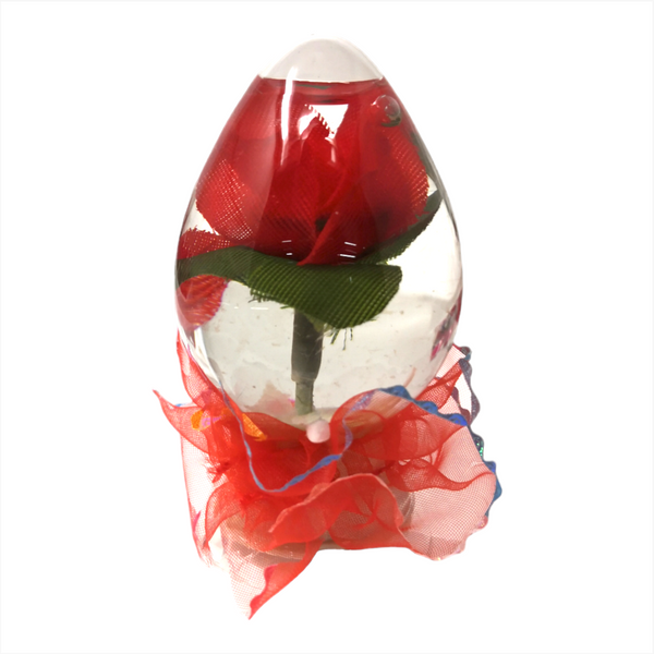 Rosas Encapsuladas en Agua Luz Led Pack 12pz San Valentin