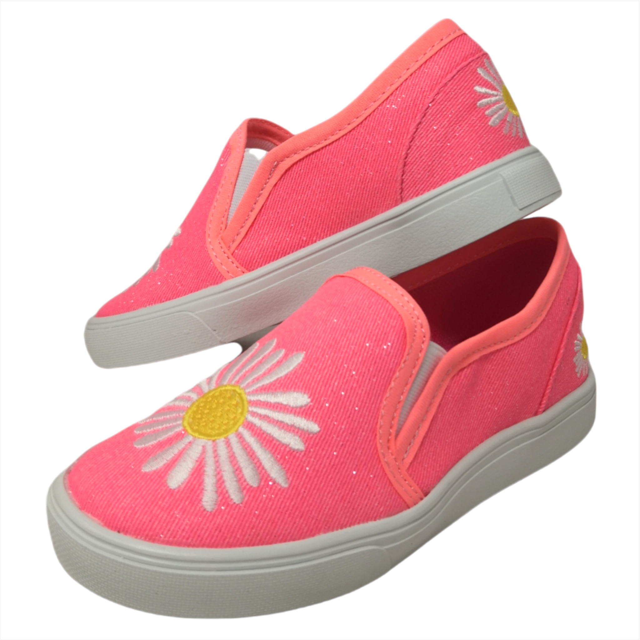 Tenis Slip On de Niña Bordado Infantil Brunella