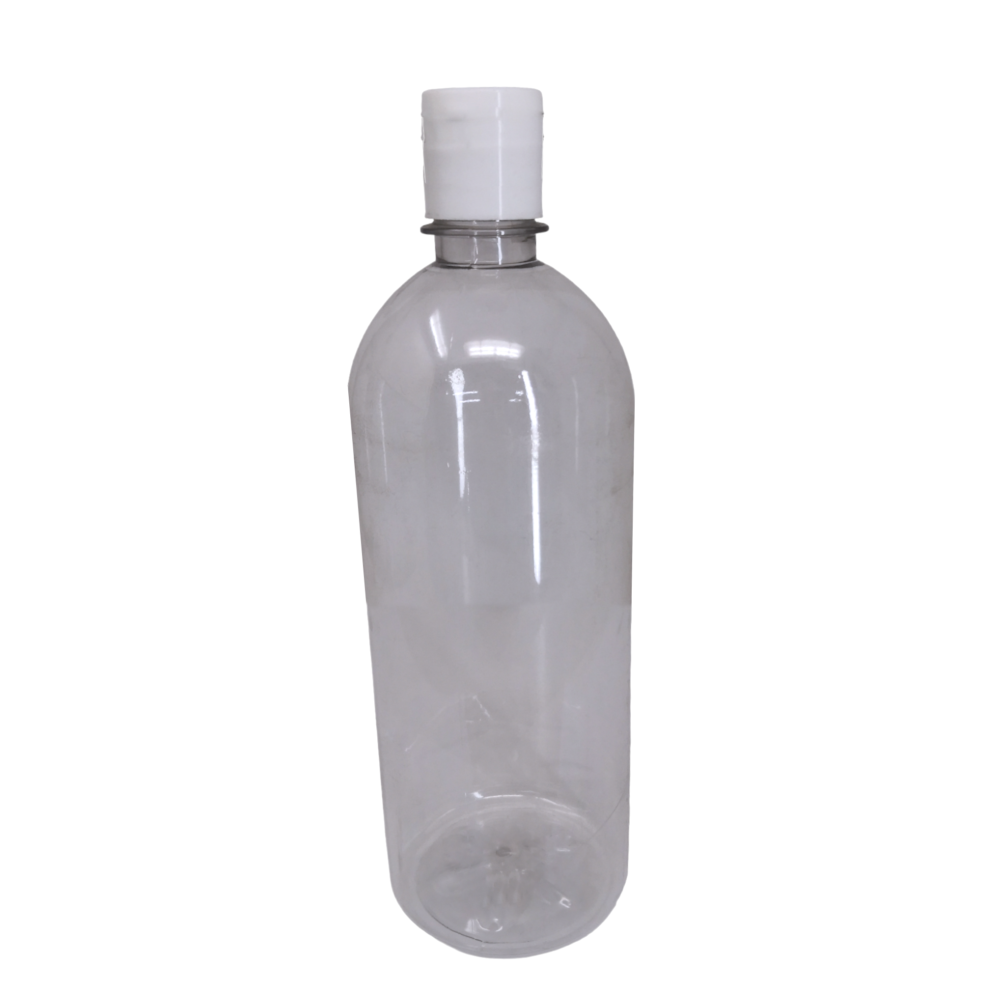 10 Envase Plastico Botella Cilindrica Con Tapa 500 Ml
