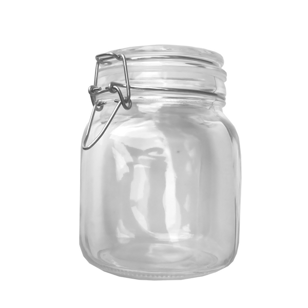 Tarro Hermetico tapa Frasco Vidrio 500-1500ml pack Mayoreo