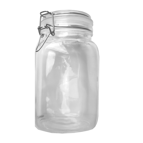Tarro Hermetico tapa Frasco Vidrio 500-1500ml pack Mayoreo