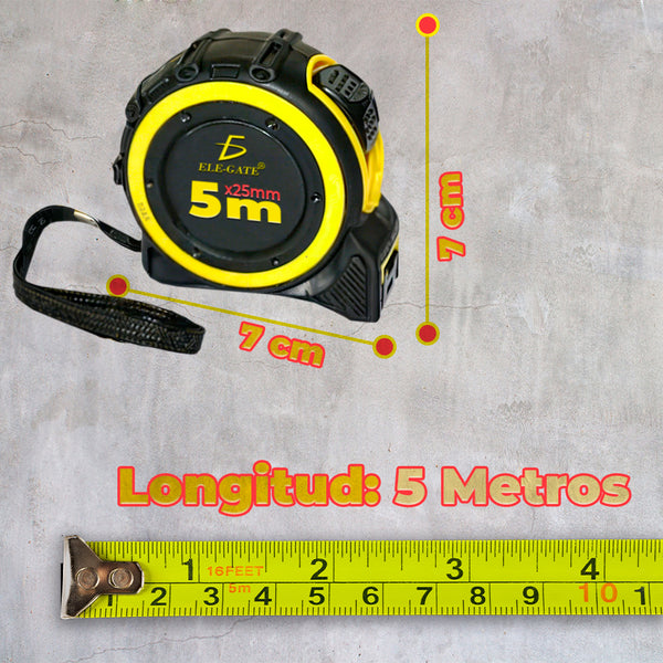 Cinta Métrica Magnética 5M con Escala