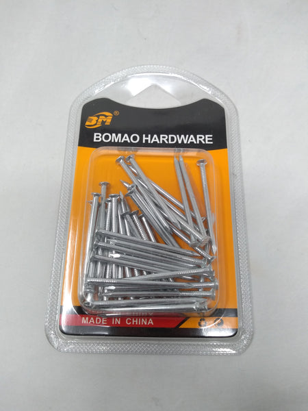 25 blíster Clavos Galvanizados Bomao Hardware 1 1/2" 2.2x40mm 60g.