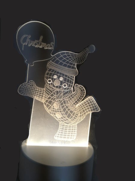 Lampara de Noche Navideña led 3D Decorativa Hogar