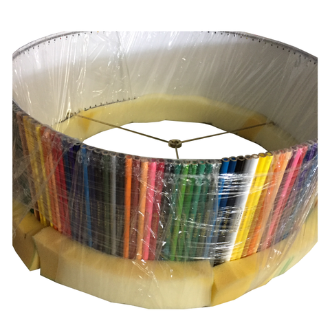 Base Lampara Decorativa Lapices Colores