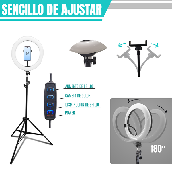 Aro de Luz led iluminacion FILL LIGHT 14 pulgadas