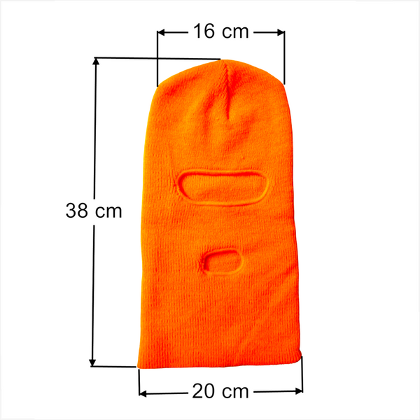 Gorro y Pasamontaña Térmico Color Naranja