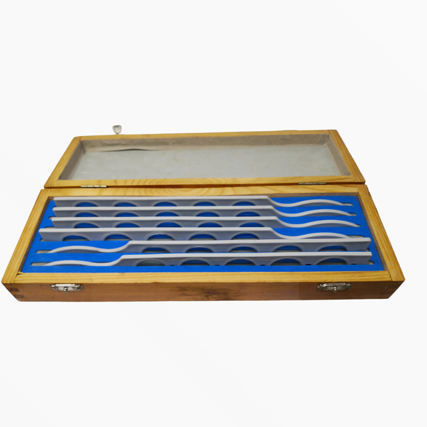 Estuche y kit estantes Retinoscopía prueba óptica 6pz