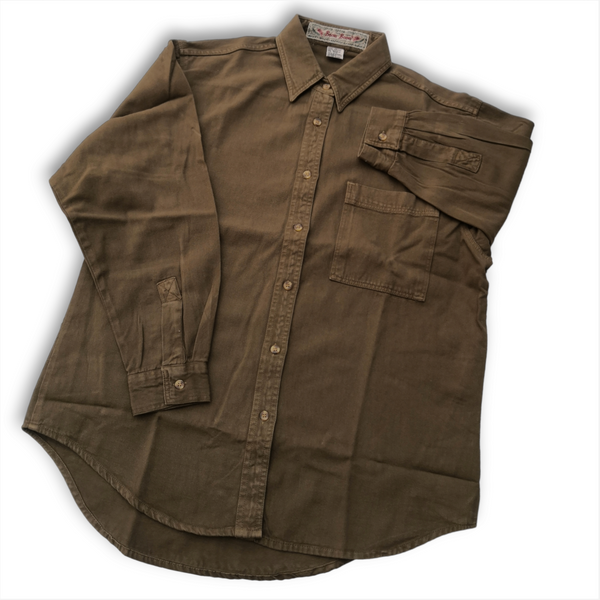 Camisa Corte Vaquera Manga larga 100% algodón de hombre