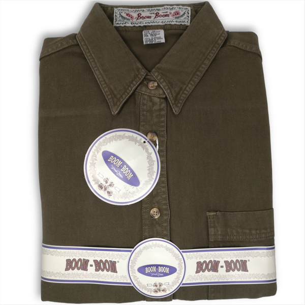 Camisa Corte Vaquera Manga larga 100% algodón de hombre
