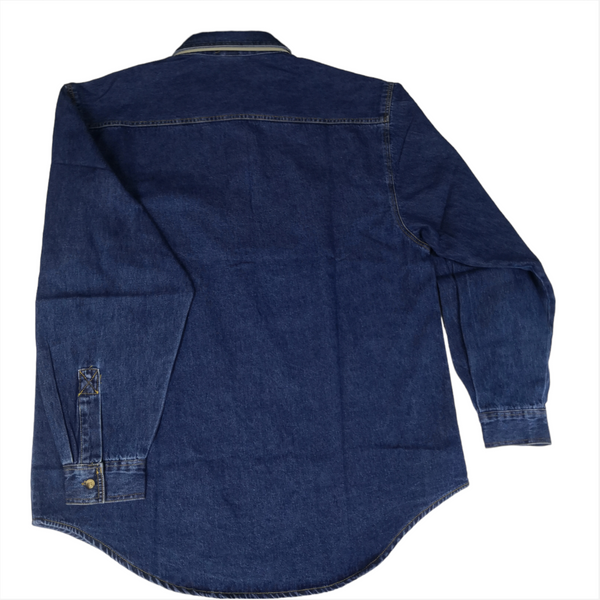 Camisa Corte Vaquera Manga larga 100% algodón de hombre
