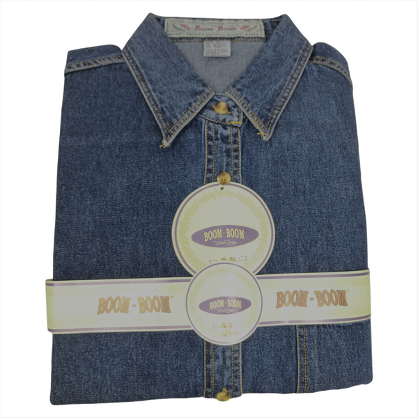 Camisa Corte Vaquera Manga larga 100% algodón de hombre