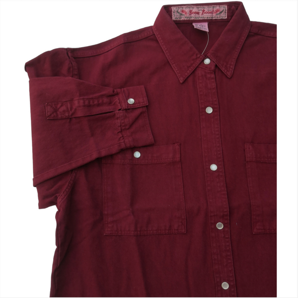 Camisa Corte Vaquera Manga larga 100% algodón de hombre