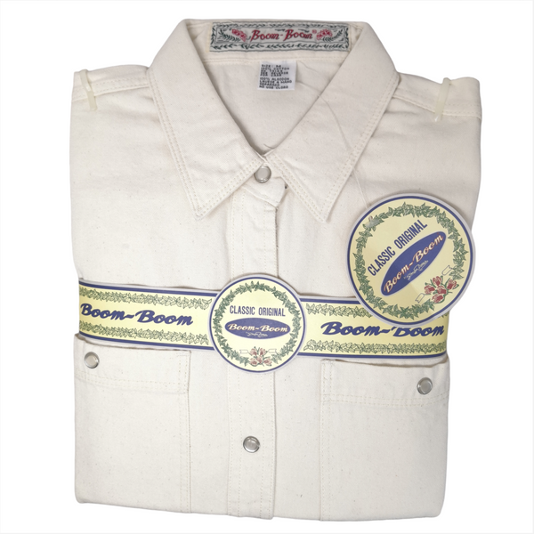 Camisa Corte Vaquera Manga larga 100% algodón de hombre