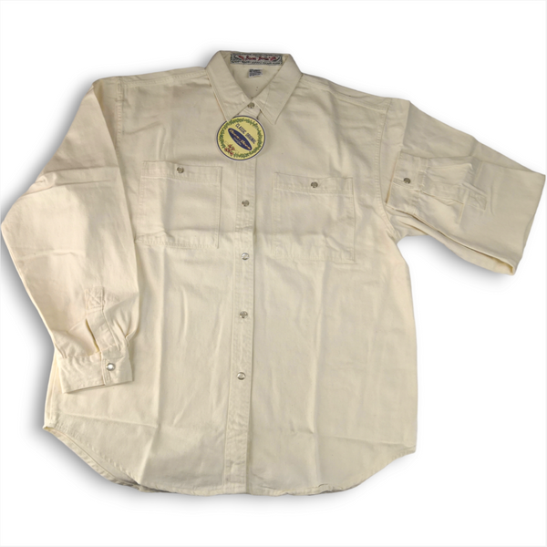Camisa Corte Vaquera Manga larga 100% algodón de hombre