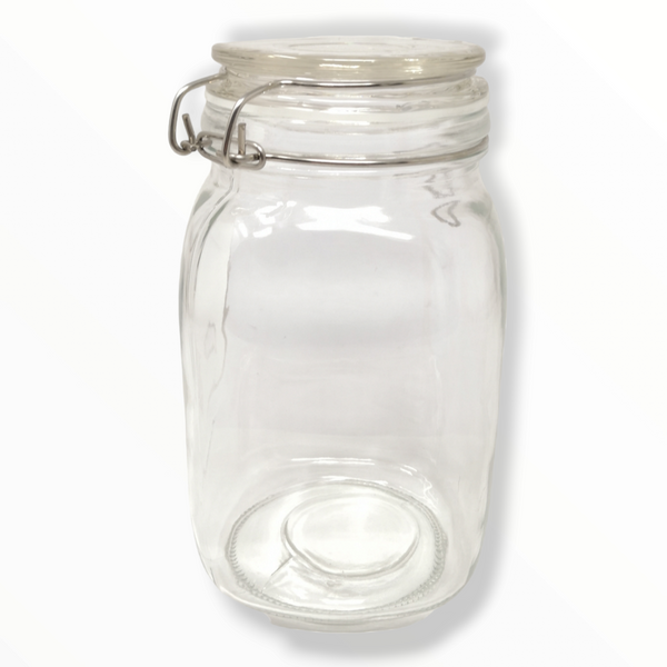 Frasco Recipiente Tapa Clip Tarro hermetico de Vidrio 1500ml