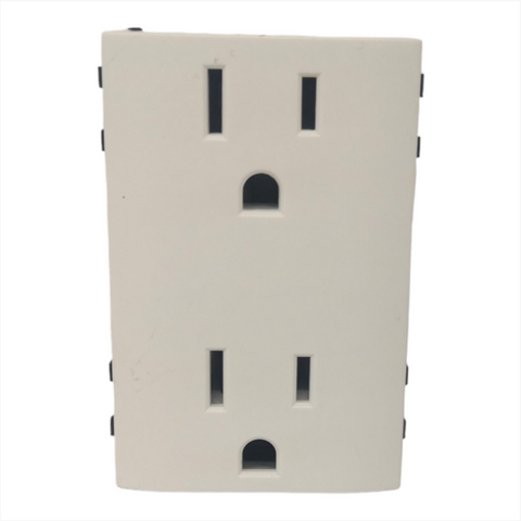 Contacto Doble Blanco Bv-136 Paquete 12 Pzs