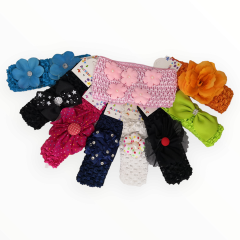Diadema para Niña Bebé Paq 60 pzs