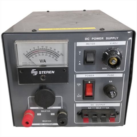 Fuente de Poder Regulada de 0 a 15 STEREN PRL-25 Gris Usado