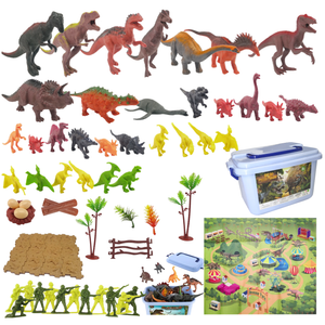 Caja Parque Jurasico Dinosaurios Paradise set 89 pzs