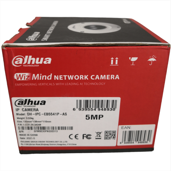 Camara CCTV IP 5MP Fish Eye Dahua IPC-EB5541-AS