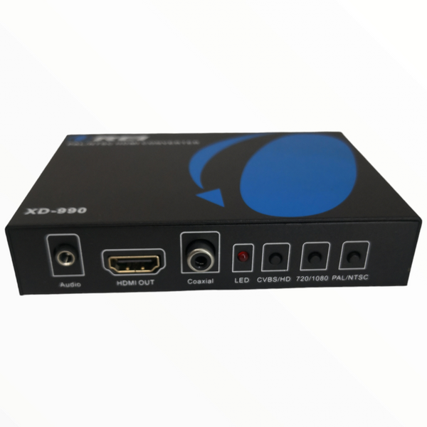 Convertidor RCA a HDMI audio y video OREI XD-990 Negro