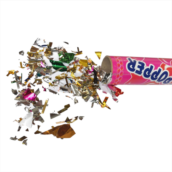 Bazuca lanzador Confeti Cañon party popper 30cm pack 5