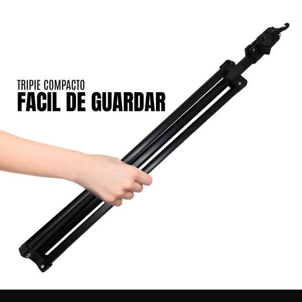 Tripie soporte para camara Aro de Luz ZP133