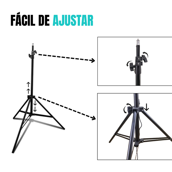 Tripie soporte para camara Aro de Luz ZP133