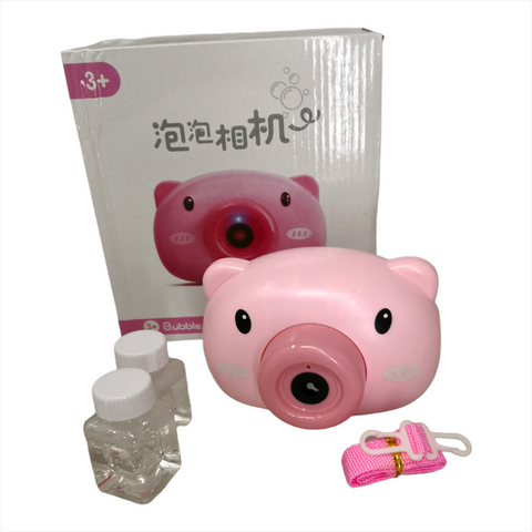 Juguete Camara de Burbujas Cerdito