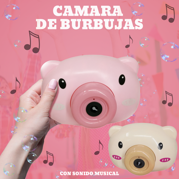 Juguete Camara de Burbujas Cerdito