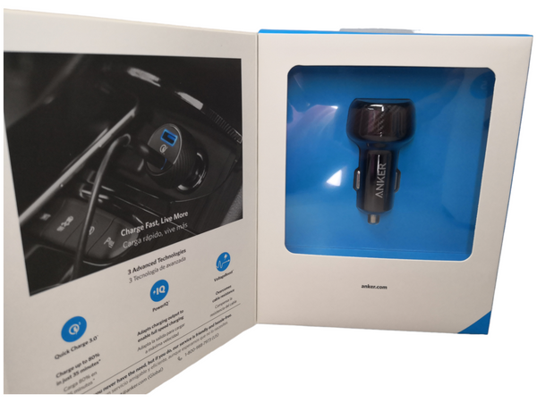 Cargador usb para Carro Multi puerto ANKER carga rápida