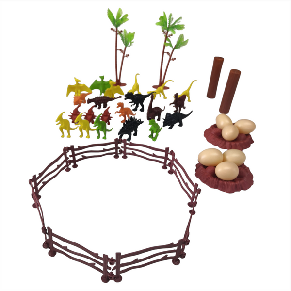 Caja Parque Jurasico Dinosaurios Paradise set 89 pzs